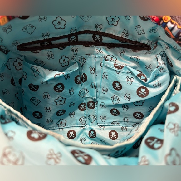 Tokidoki City Scene Backpack Multicolor Nylon Kawaii Bag Broken Zipper Read - Picture 9 of 12